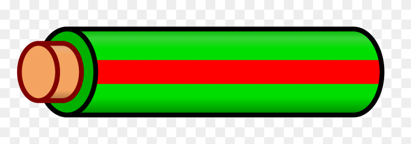 1280x384 Wire Green Red Stripe - Red Stripe PNG