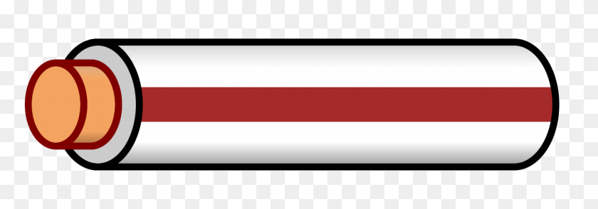 1280x384 Wire White Brown Stripe - Red Stripe PNG