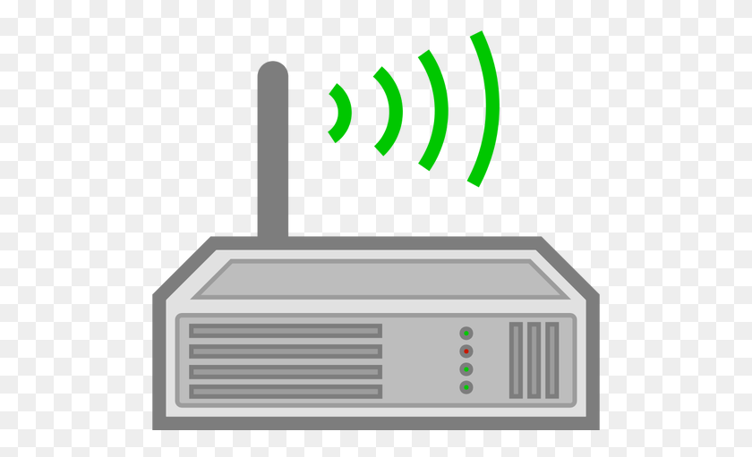 500x451 Wireless Router Icon Vector Illustration - Router Clipart