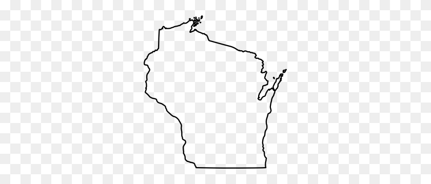 279x299 Wisconsin - Missouri Outline Clipart