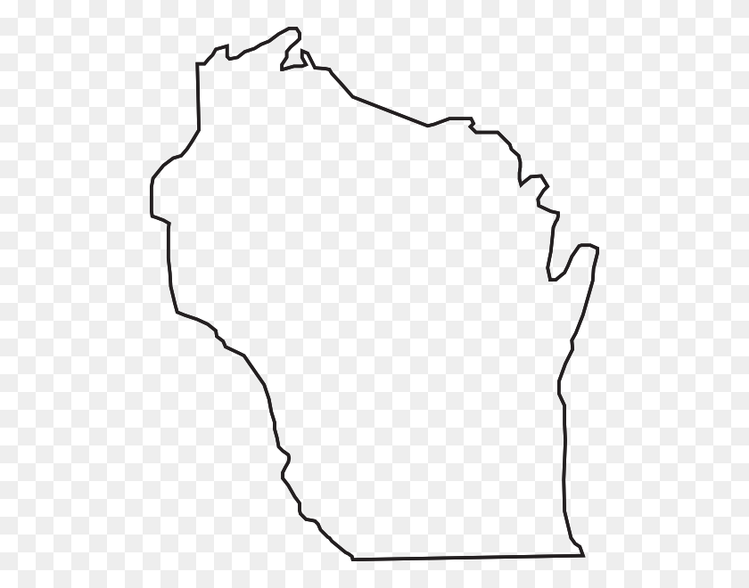 504x600 Wisconsin Outline Clip Art - Wisconsin Clip Art