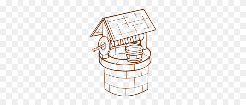 228x300 Wishing Well Clip Art - Pulley Clipart