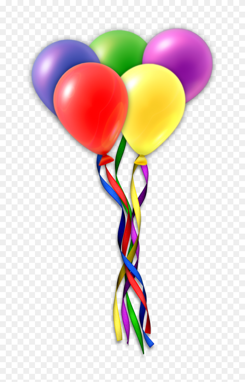 1065x1704 Wishing You A Hbd Balloons - Party Balloons Clipart