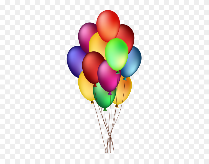 329x600 Wishing You A Hbd Balloons, Colourful Balloons - Up Balloons Clipart