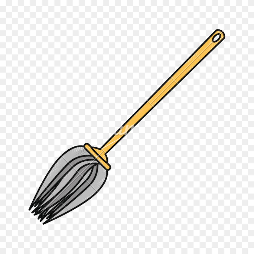 800x800 Witch Broom Funny Icon - Witch Broom PNG