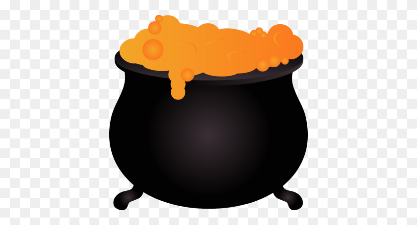 400x395 Witch Cauldron Clipart Free Images - Witch Silhouette Clip Art