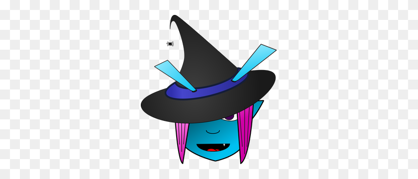273x300 Witch Free Clipart - Witch On Broom Clipart