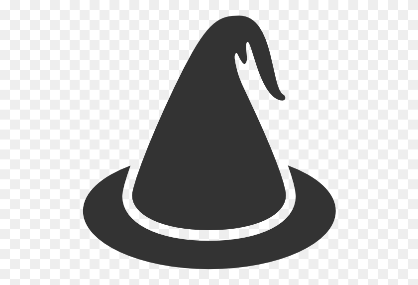 512x512 Witch Hat Clipart - Witch Hat Clipart Black And White