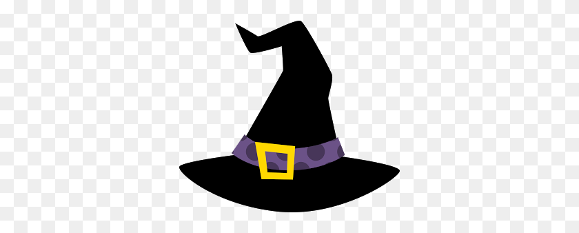 320x278 Witch Hat Clipart Ms M's Blog October Cats - Cat In The Hat Clipart