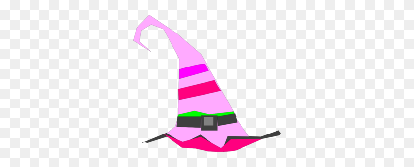 300x279 Witch Hat Pink Clip Art - Witch Clipart Free