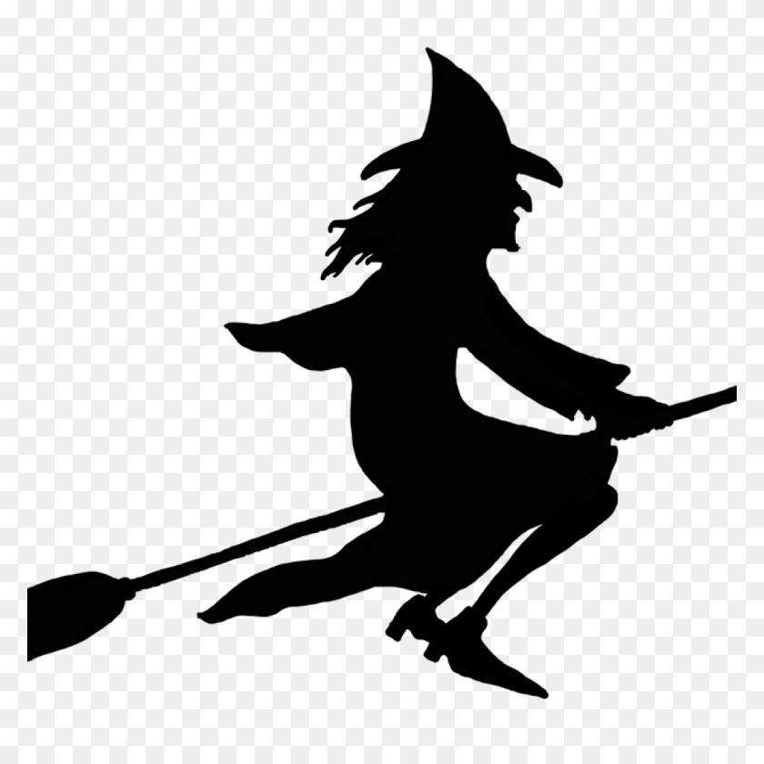 1024x1024 Witch On Broom Clipart Free Clipart Download - Witch On A Broomstick Clipart