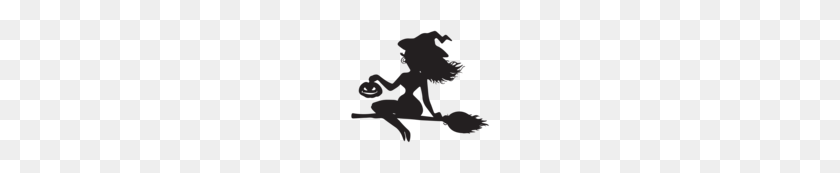 140x113 Witch On Broom Silhouette Png Clip - Witch On Broom Clipart