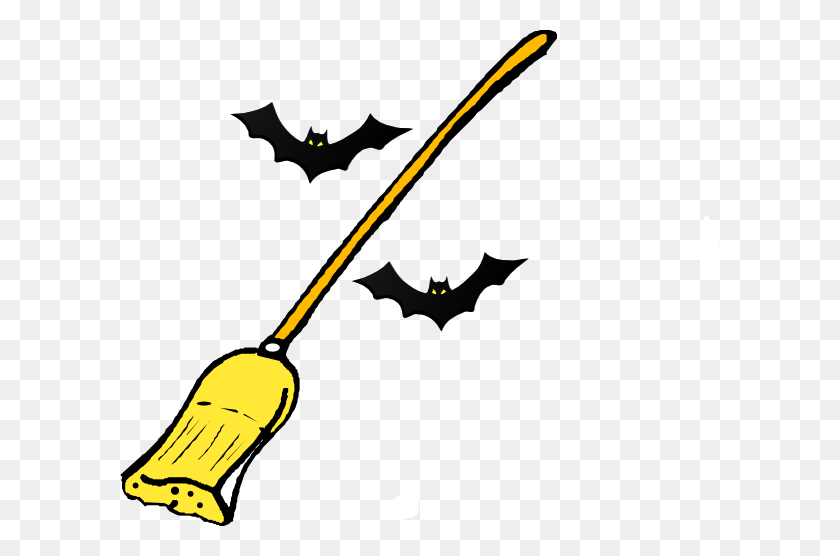 600x496 Witch S Broom Clip Art - Witch On A Broomstick Clipart
