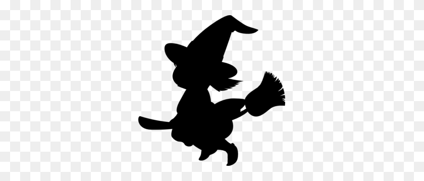 291x298 Witch Silhouette Clip Art - Ghost Clipart Black And White