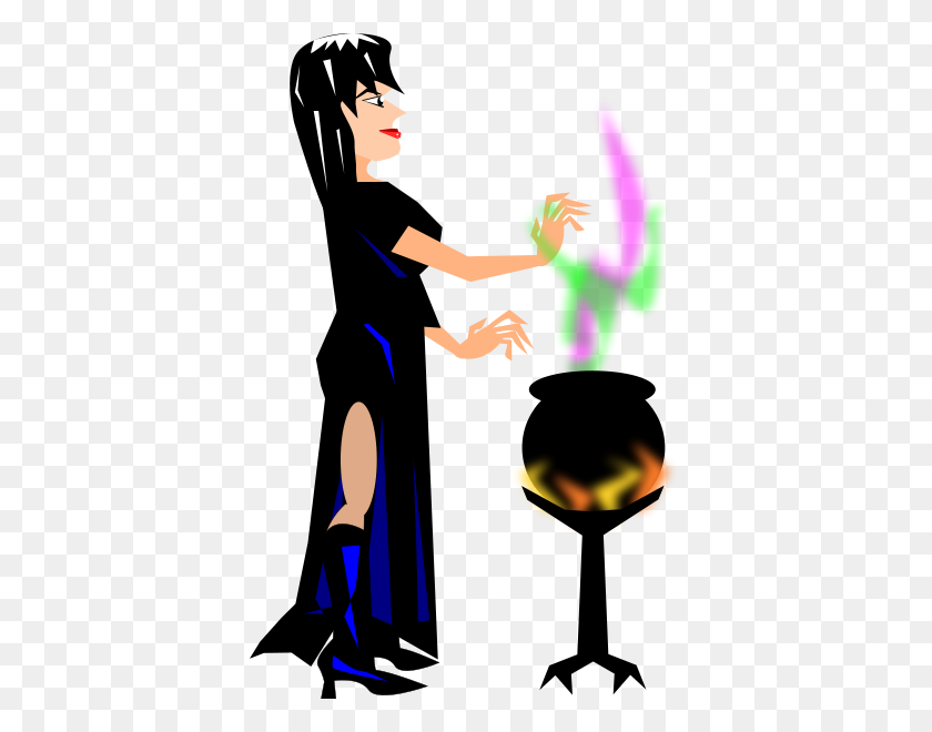 389x600 Witch With Cauldron Png Clip Arts For Web - Cauldron PNG