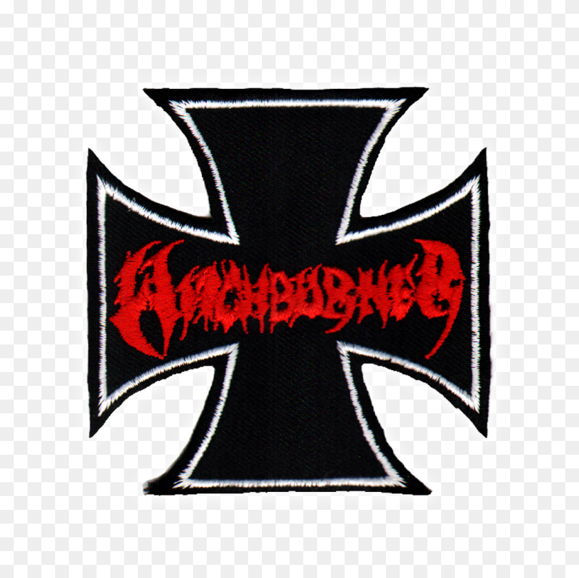 1000x1000 Witchburner Official Patch Bandlogo Iron Cross Sew On Teutonic - Iron Cross PNG
