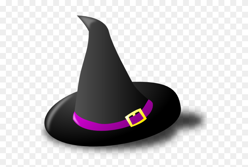 563x507 Witchcraft Clipart Witch Hat - Halloween Decorations Clipart