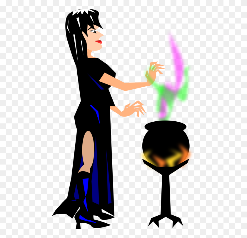 486x750 Witchcraft Magic Potion Cauldron - Potion Clipart