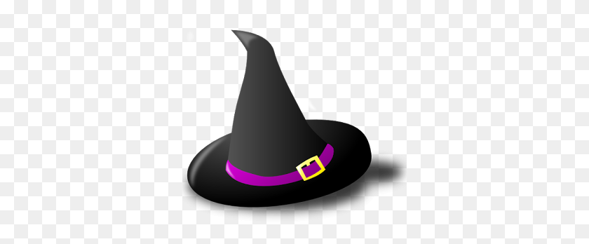320x288 Witches Hat Clip Art Black And Purple Witch Hat Png Clipart - Sombrero Clipart PNG