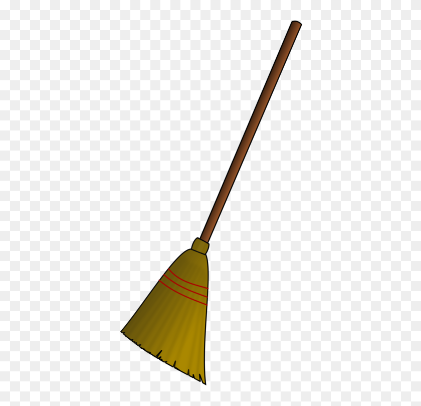 389x749 Witch's Broom Witchcraft Dustpan Cartoon - Broom And Dustpan Clipart
