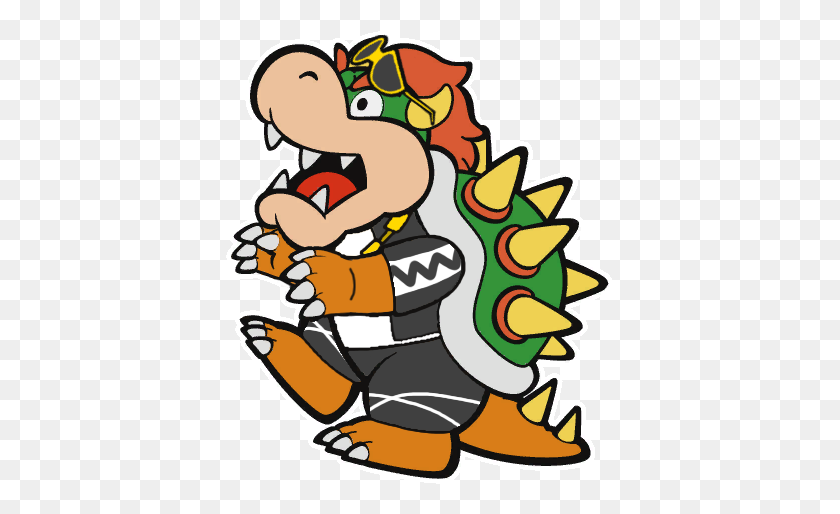 389x454 With Its Water Evaporated - Bowser Clipart