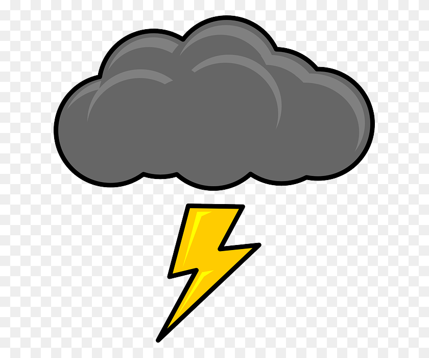 629x640 With Thunderstorm Lightning Bolt Clipart, Explore Pictures - Lightning Bolt Clipart Free