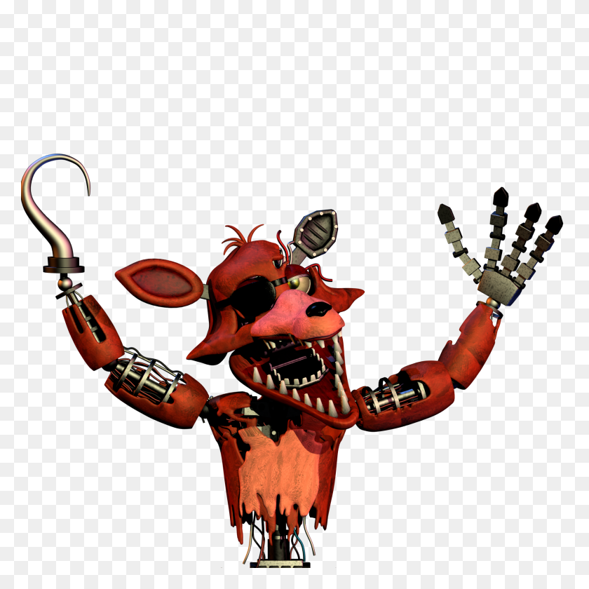 Withered Foxy Render - Foxy PNG