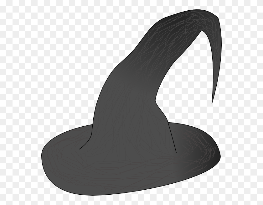 576x594 Wizard Hat Clip Art - Witch Hat Clipart Black And White