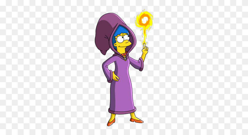 198x400 Wizard Marge The Simpsons The Simpsons, Homer - Marge Simpson PNG