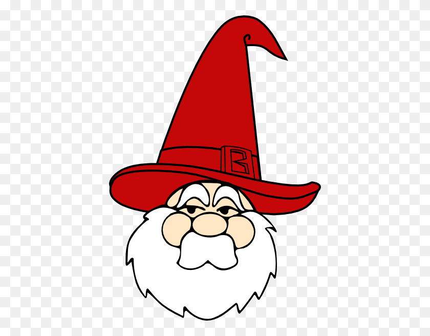 414x596 Волшебник В Красной Шляпе, Красные Шляпы И Клипарт - Красная Шляпа Клипарт