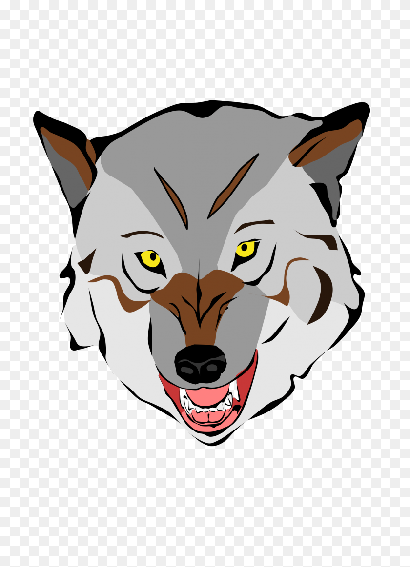 1697x2400 Wolf Face Cartoon Png - Wolf Cartoon PNG