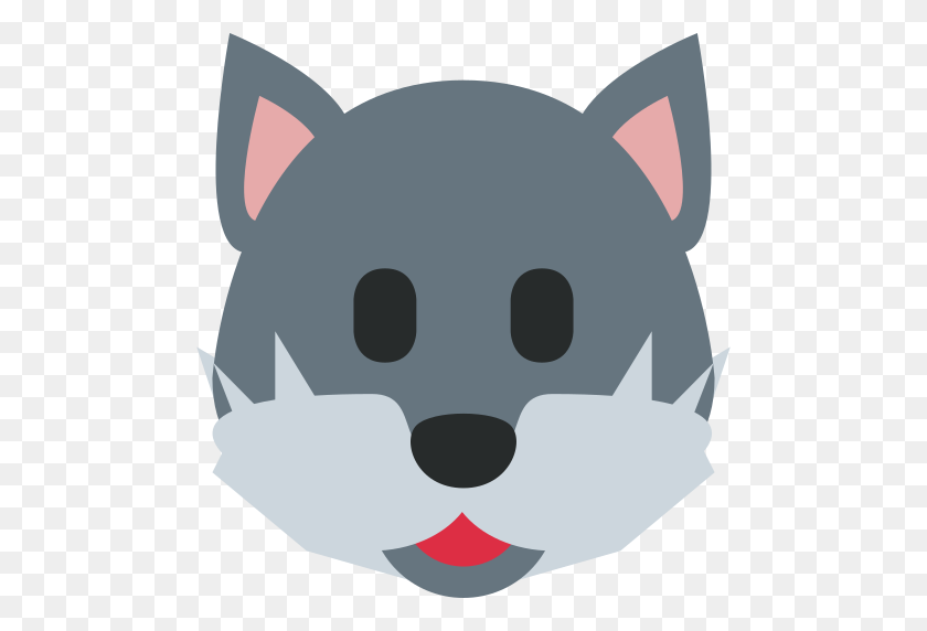 512x512 Wolf Face Emoji - Wolf Eyes PNG