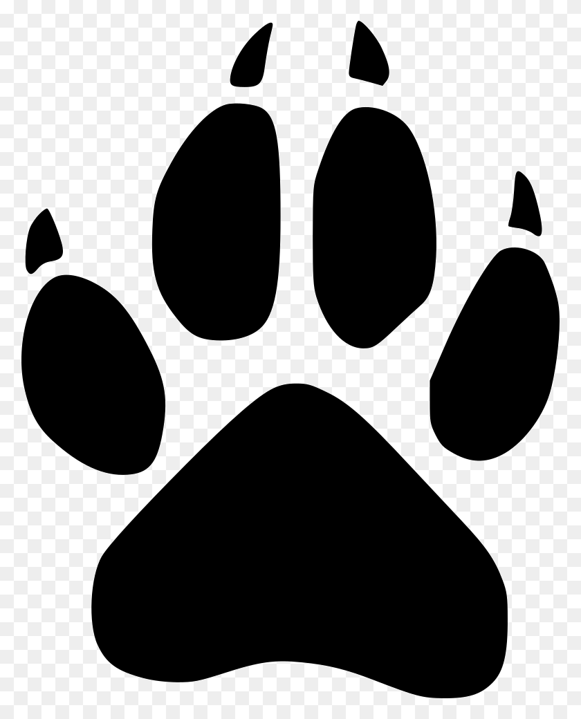 779x980 Wolf Footprint Wild Png Icon Free Download - Wolf Paw PNG