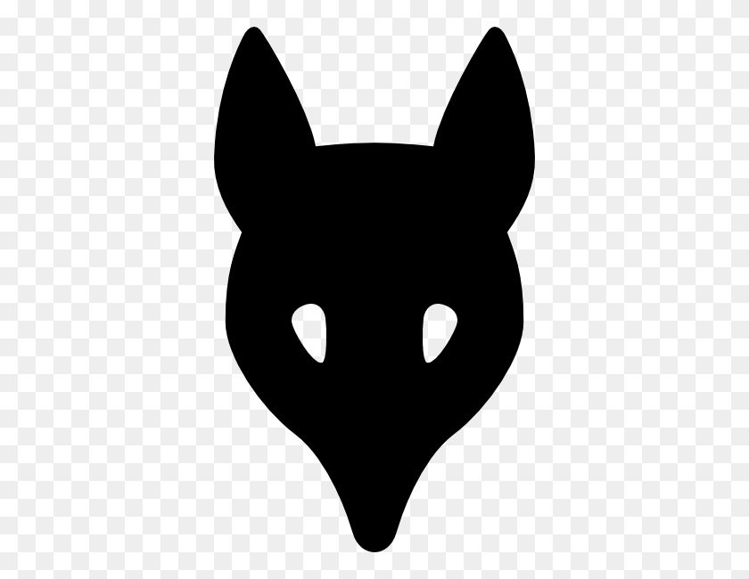 360x590 Wolf Head Silhouette Clip Art - Wolf Clipart