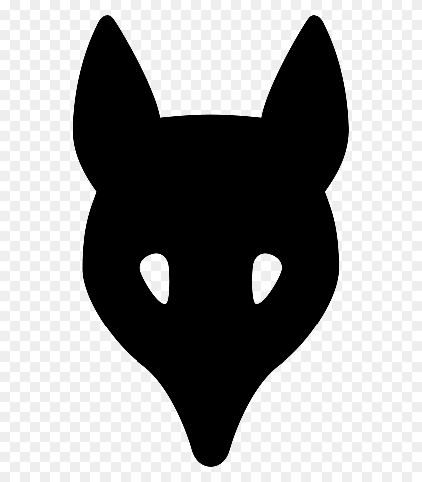 549x900 Wolf Head Silhouette Png Large Size - Head Silhouette PNG