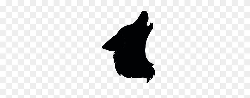 270x270 Wolf Howl Silhouette - Wolf Silhouette PNG