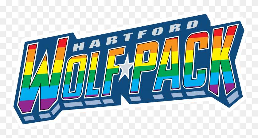3000x1501 Wolf Pack Set To Host Pride Night On Febuary Hartford Wolf Pack - Pride PNG