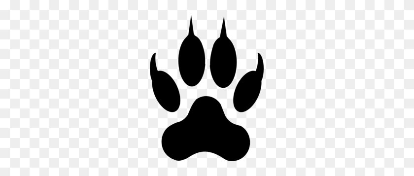 231x297 Wolf Paw Print Clip Art - Wolf Paw PNG