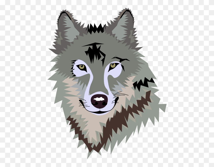 468x596 Wolf Png Clip Arts For Web - Wolf PNG
