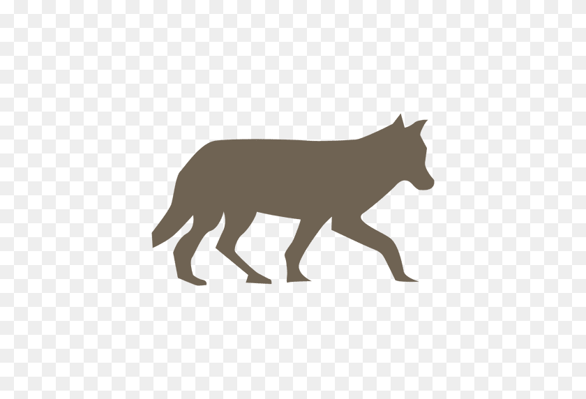 512x512 Wolf Silhouette - Lobo PNG