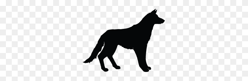 279x215 Wolf Silhouette Silhouette Of Wolf - Black Wolf PNG