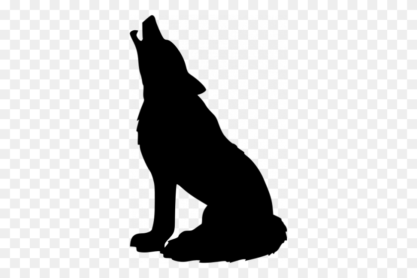 317x500 Wolf Silhouette Vector Image - Skull Silhouette PNG