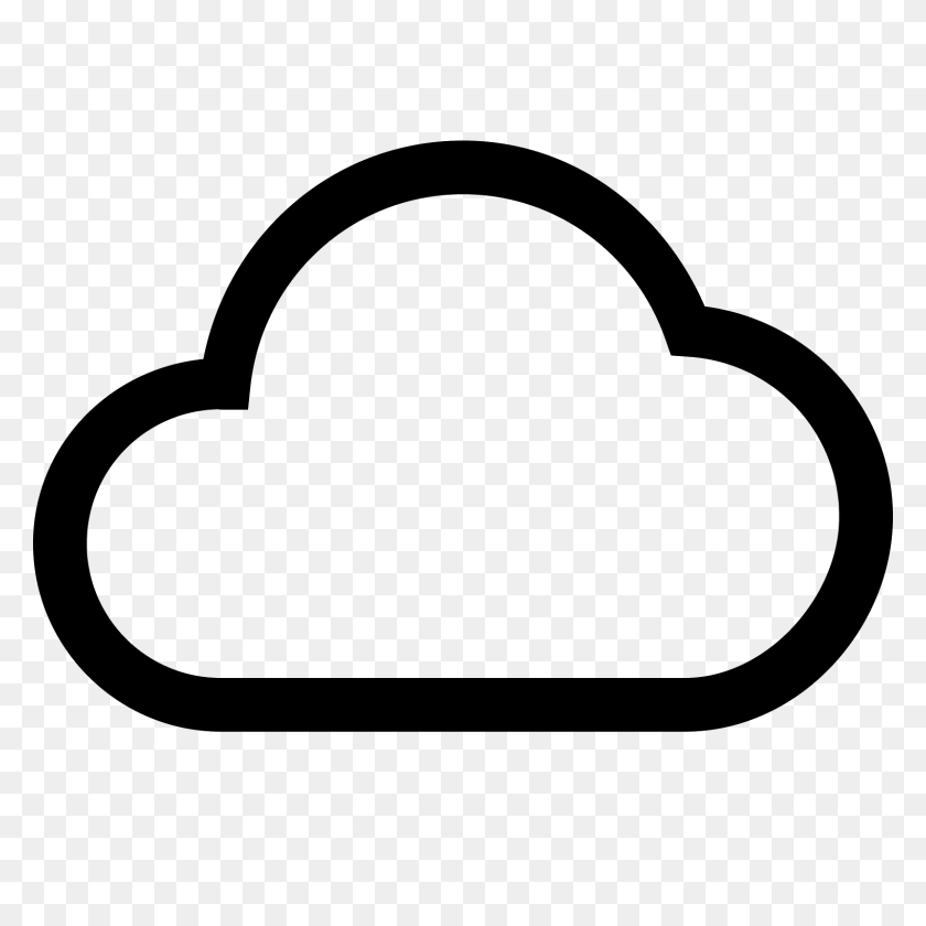 1600x1600 Wolken Icon - White Cloud PNG