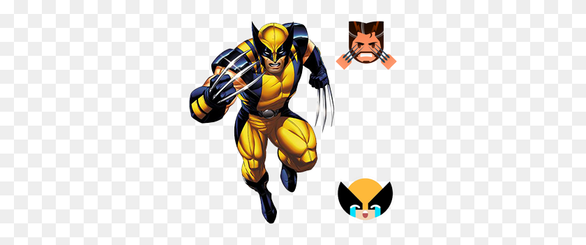 298x291 Wolverine Emoji Cara Llorando Lágrimas Emoji T Shirt Cl Colamaga - Wolverine Png