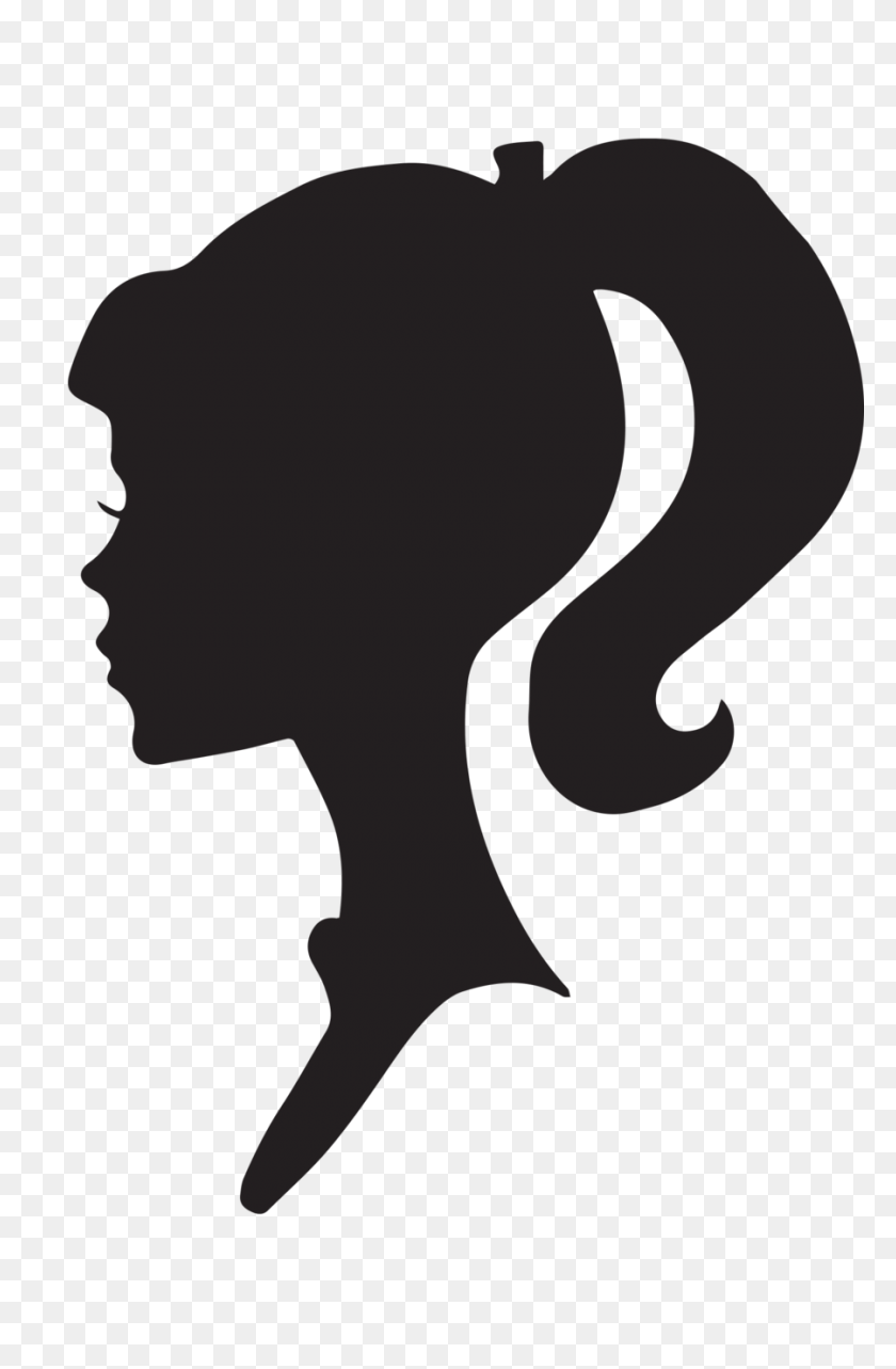 900x1412 Woman Clipart Profile - Female Sign Clipart