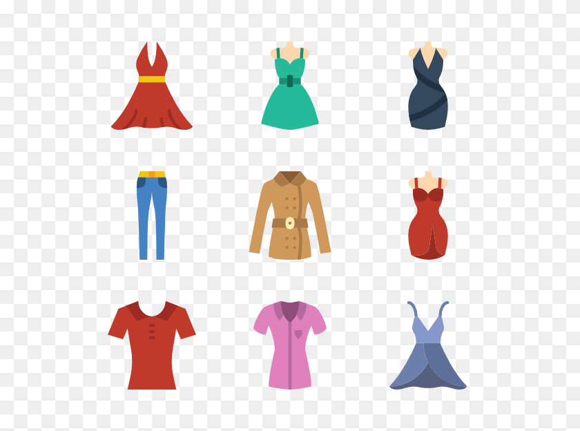 600x564 Женская Ткань Модные Иконки - Мода Png
