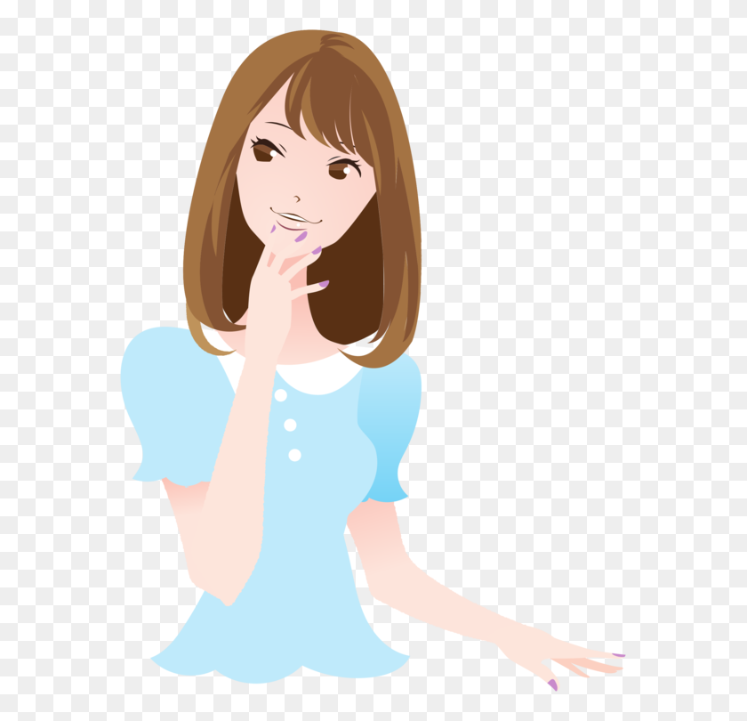 575x750 Woman Computer Icons Girl Drawing Encapsulated Postscript Free - Beautiful Woman Clipart