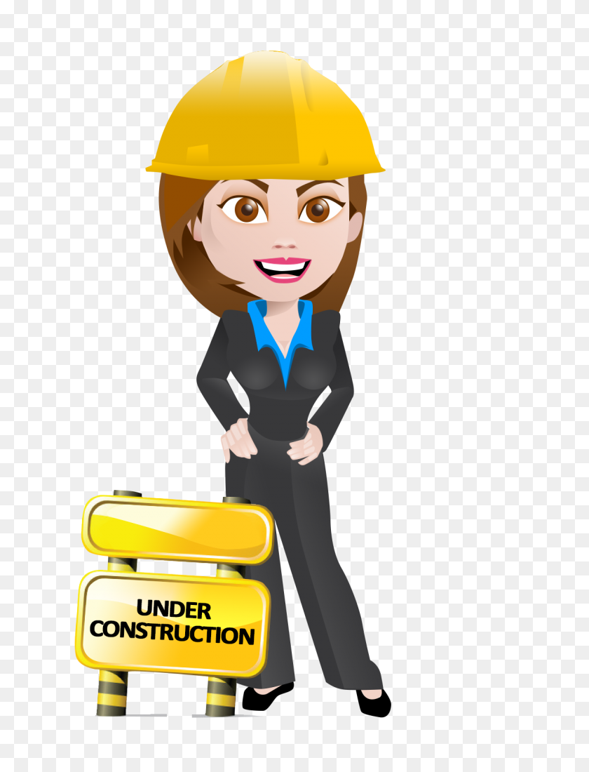 1200x1600 Woman Construction Worker Clipart - Working Woman Clipart