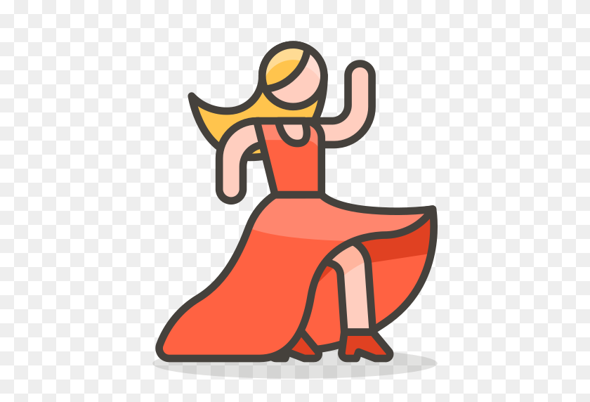 512x512 Woman, Dancing Icon Free Of Free Vector Emoji - Dancing Emoji PNG