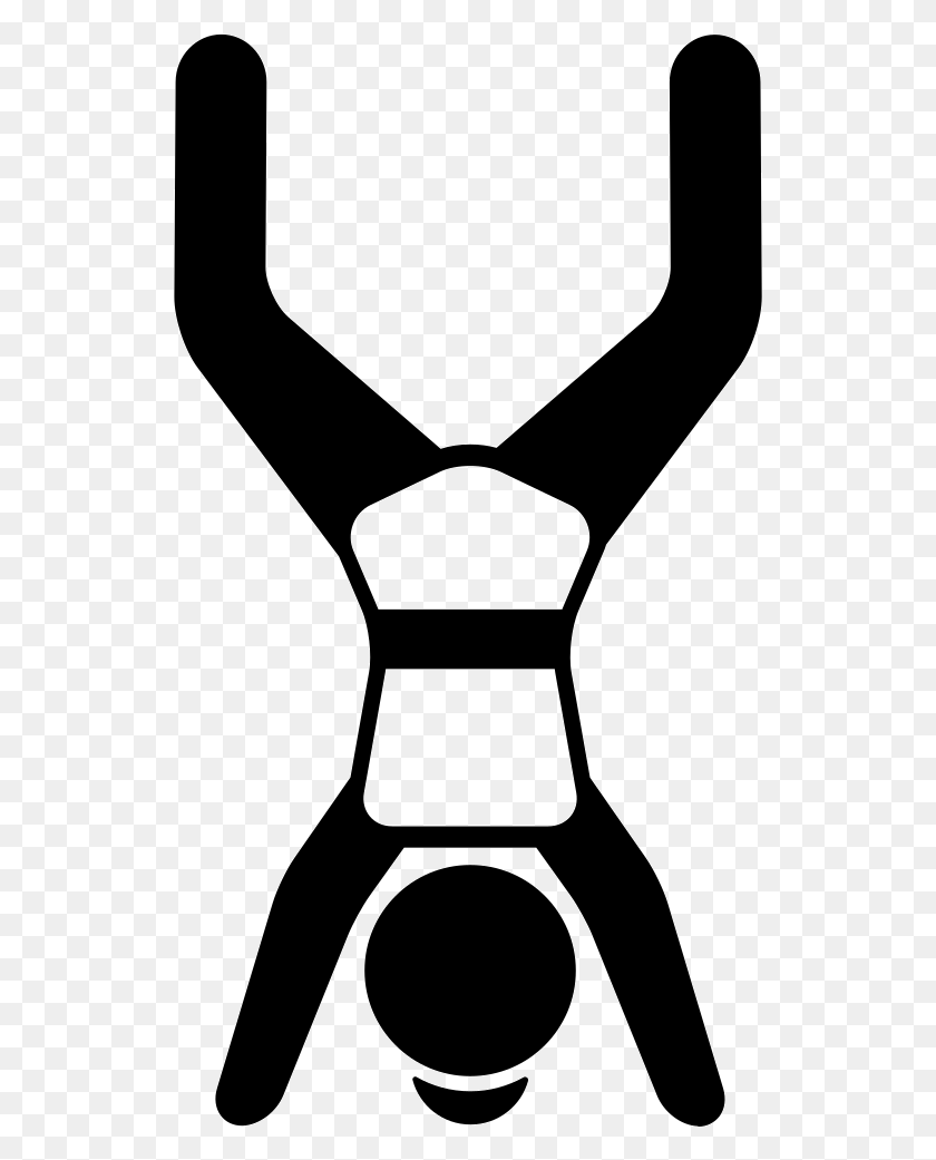 528x981 Woman Handstands With Open Legs Position Png Icon Free - Legs PNG